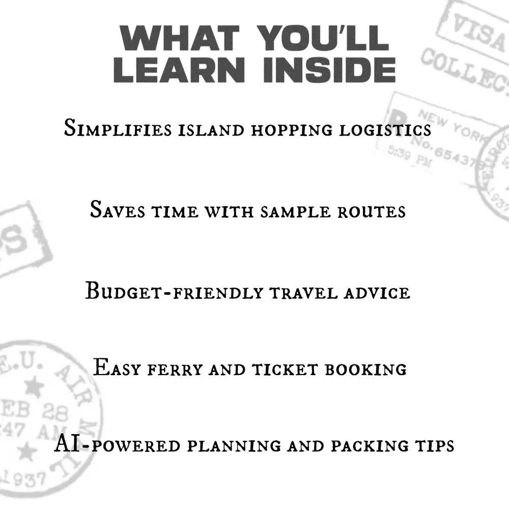 Greece Island Hopping for Beginners: The Ultimate Digital Guide to Exploring the Greek Islands