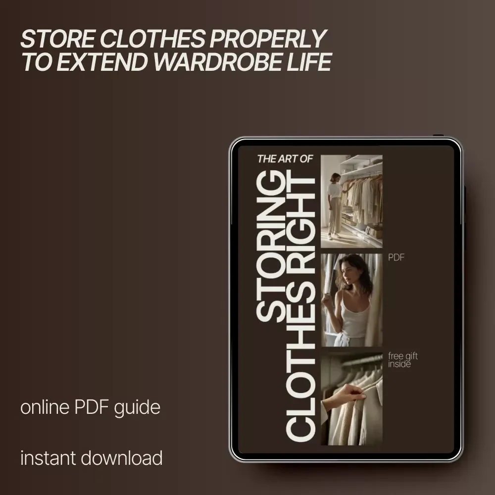 The Art of Storing Clothes Right – A Practical eBook Guide on How to Store Clothes to Prevent Damage, Save Space, and Extend Wardrobe Life