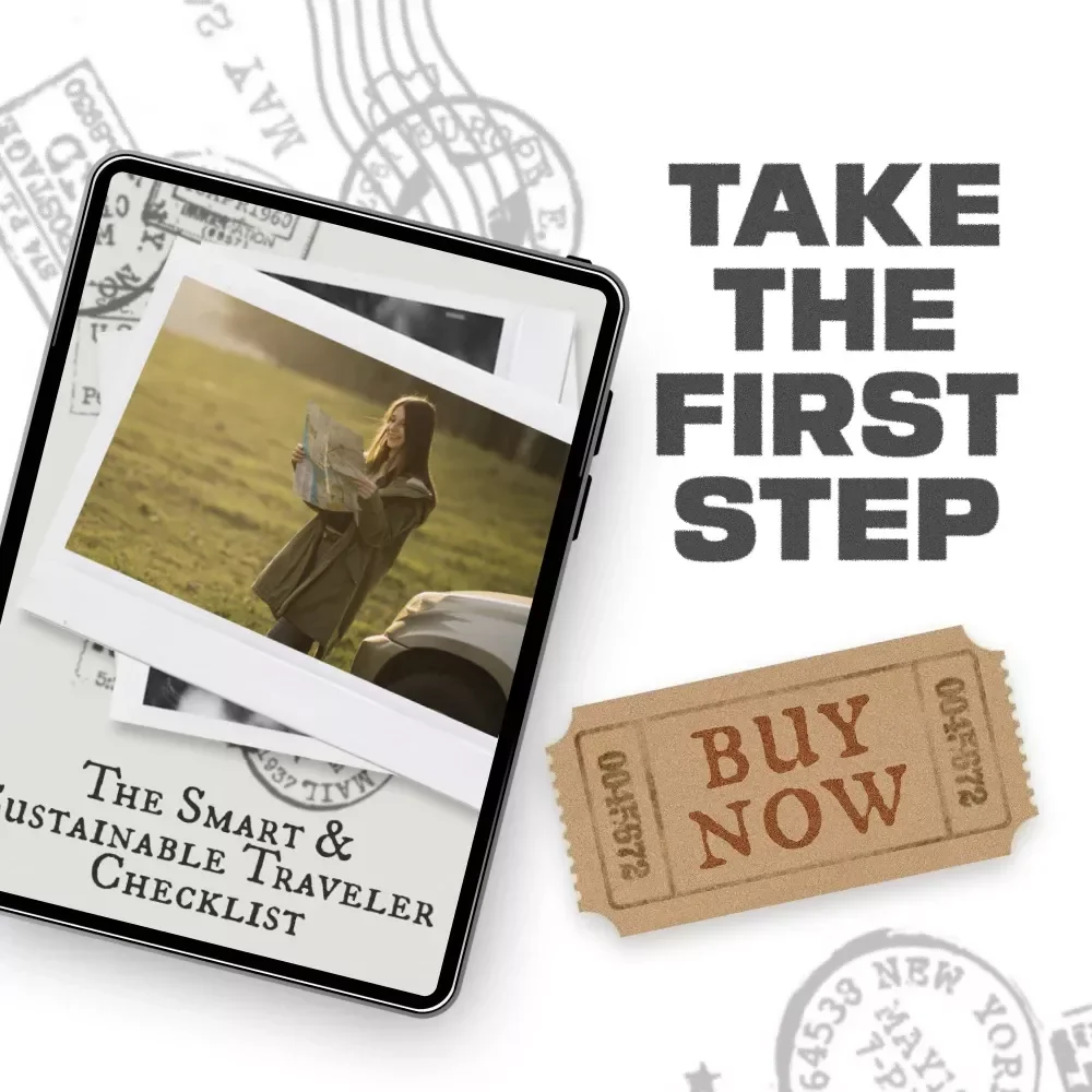 The Smart & Sustainable Traveler Checklist | Eco-Friendly Travel Planner for Sustainable Travel Practices for Tourists | Digital Download for Conscious and Responsible Adventures