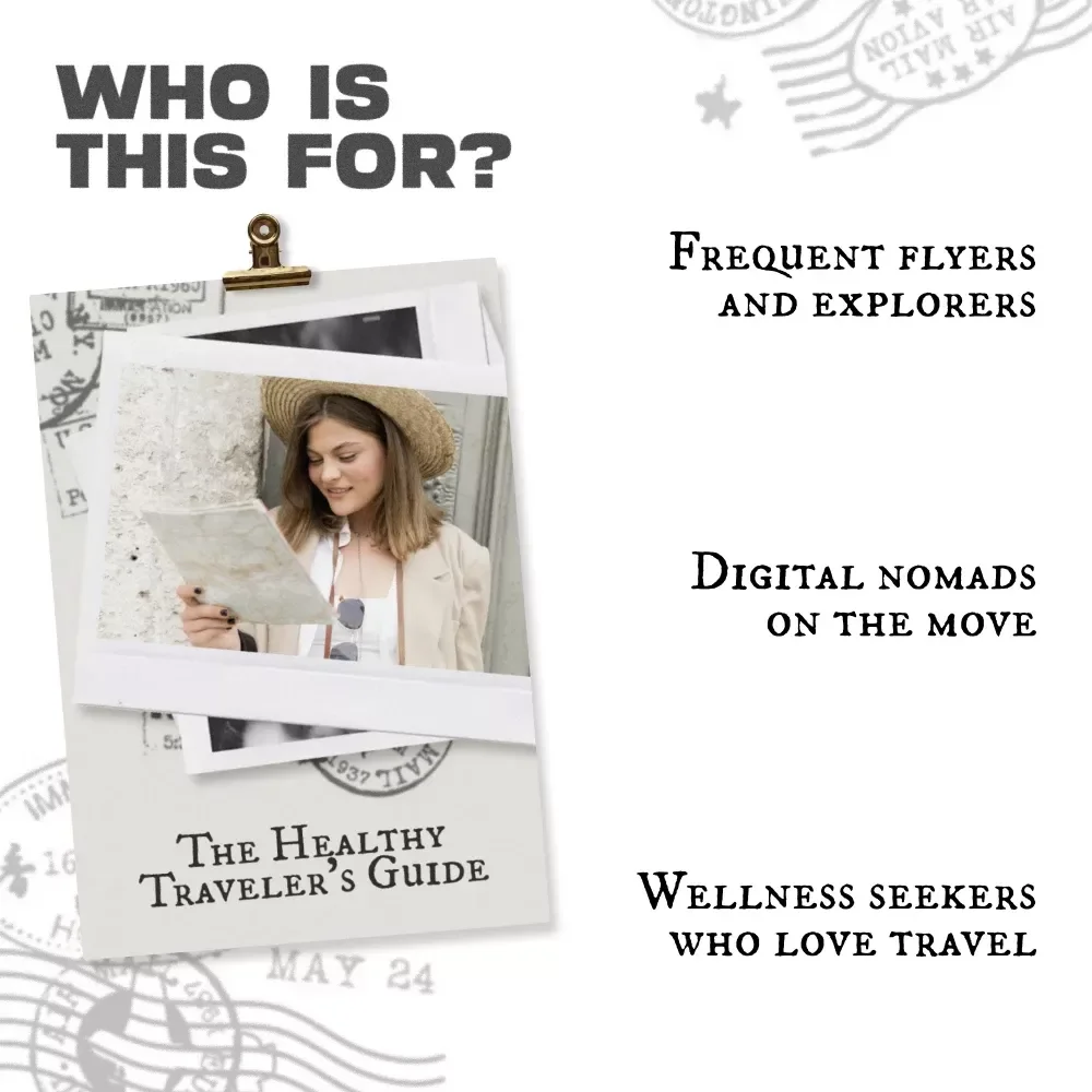 The Healthy Traveler’s Guide | Digital Wellness Guide for How to Stay Healthy When Traveling | Travel Health Tips, AI Prompts & Real-Life Case Studies