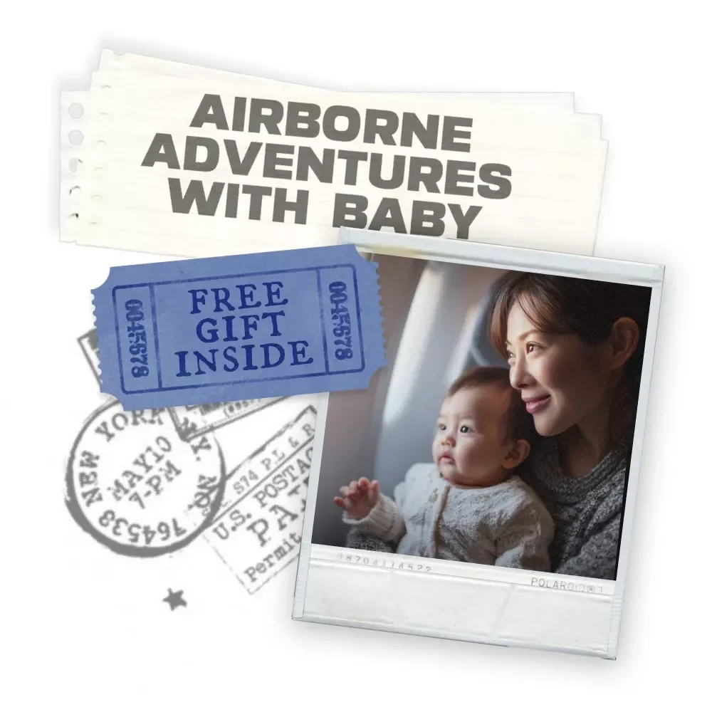 Airborne Adventures with Baby | Digital eBook Guide for Parents | Practical Tips on How to Fly with a Baby | Stress-Free Family Travel Made Simple