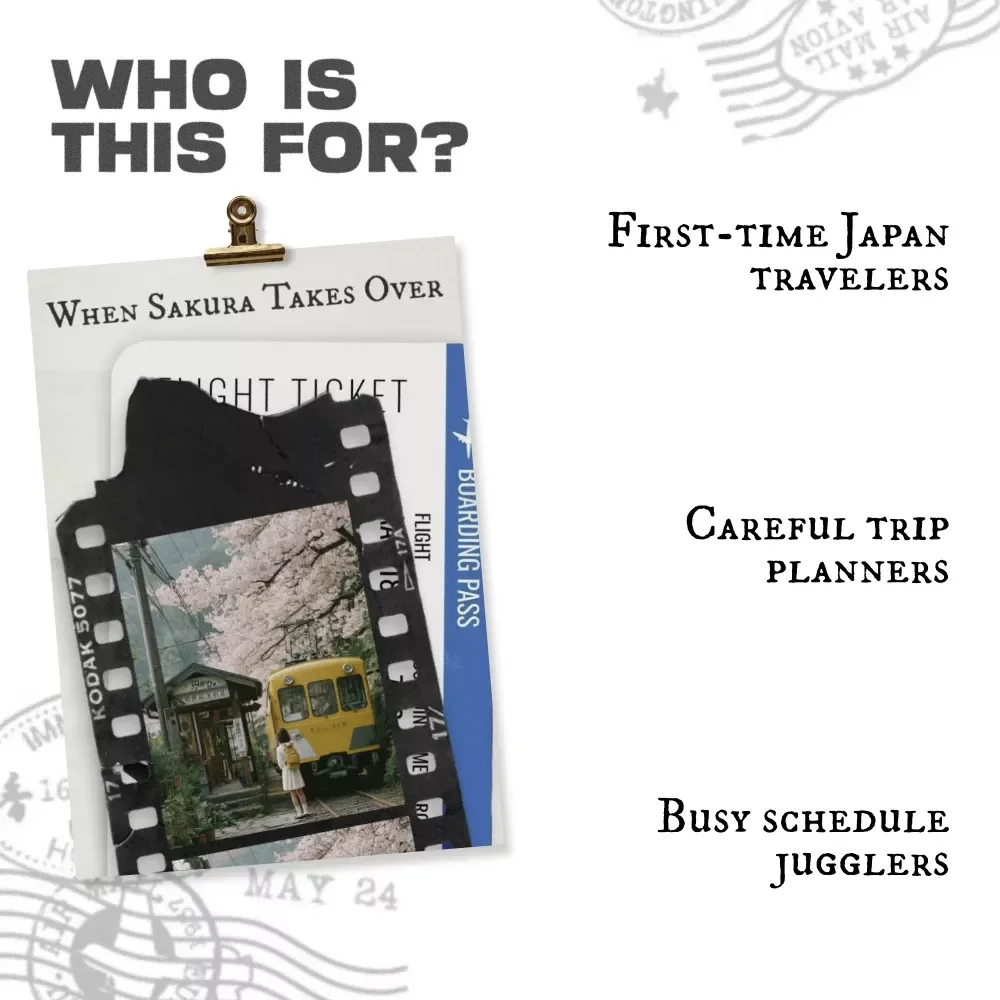 When Sakura Takes Over | Japan Cherry Blossom Season Travel Guide, Sakura Forecast Planner, AI Trip Planning Checklist, Digital Download