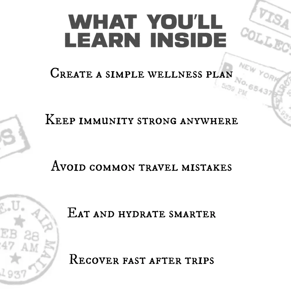 The Healthy Traveler’s Guide | Digital Wellness Guide for How to Stay Healthy When Traveling | Travel Health Tips, AI Prompts & Real-Life Case Studies