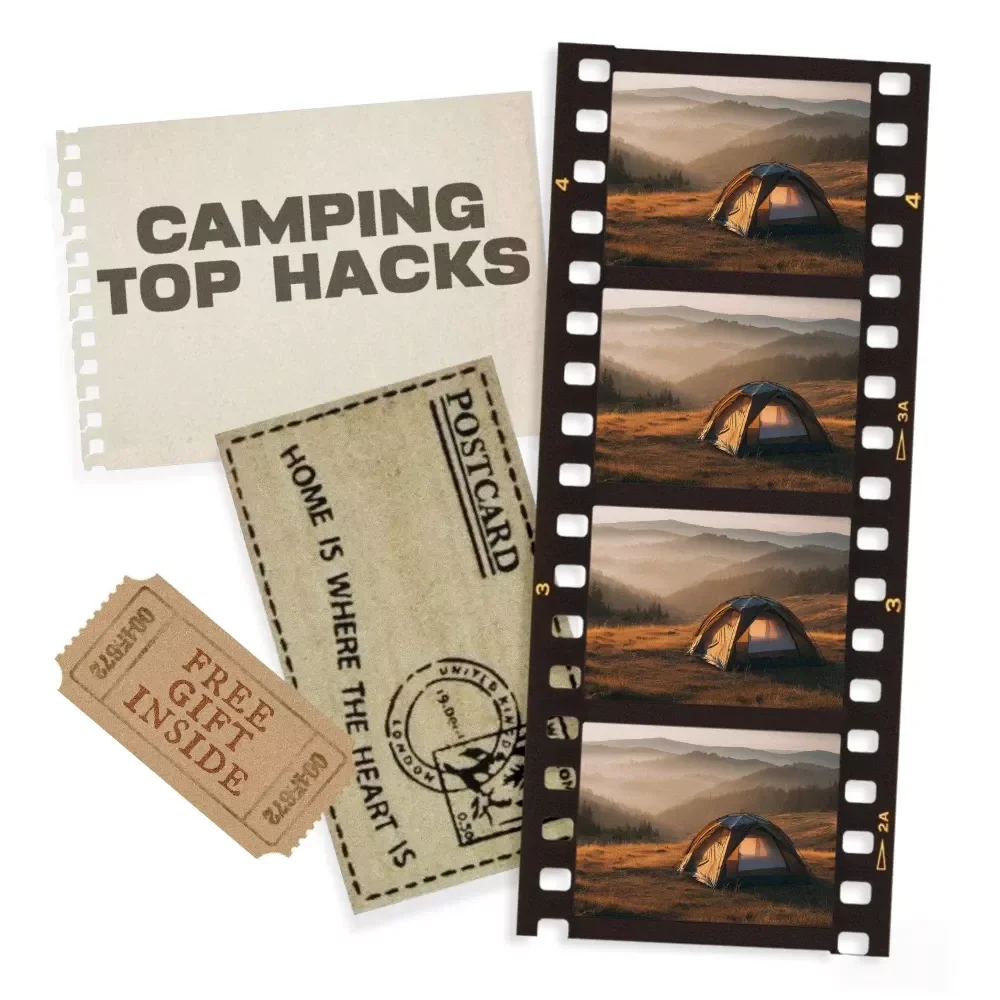 Comfort Camping Top Hacks | Printable Digital Checklist for Campers | Practical Camping Hacks for Comfort | Easy Tips for Better Sleep, Food, and Relaxation Outdoors