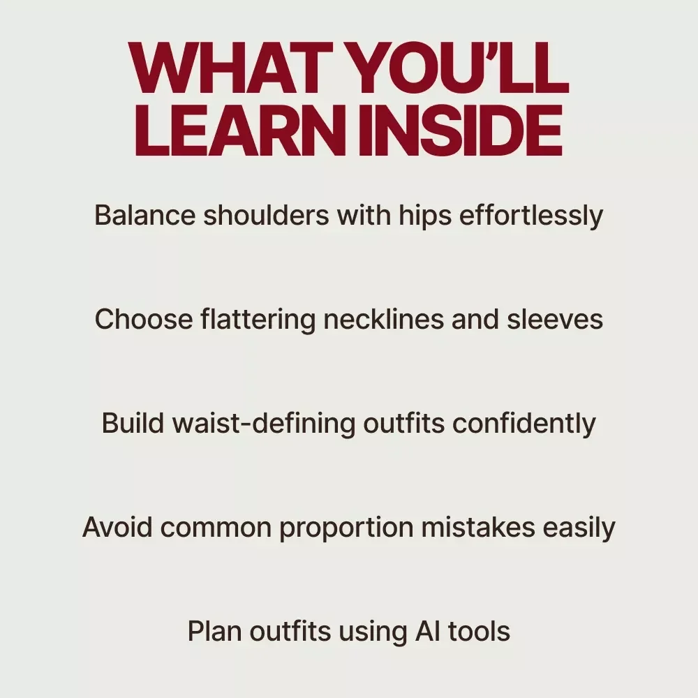 Balancing Outfits for Inverted Triangle Bodies – Ebook Guide on What Outfits Work for Inverted Triangle Body Type, Style Principles, Wardrobe Building & AI Outfit Planning
