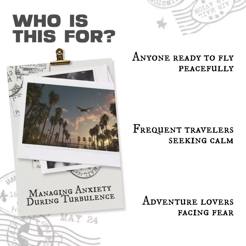 Managing Anxiety During Turbulence | eBook for Nervous Flyers | Calm Flight Strategies, Mindset Tools & Breathing Exercises for Managing Anxiety During Turbulence