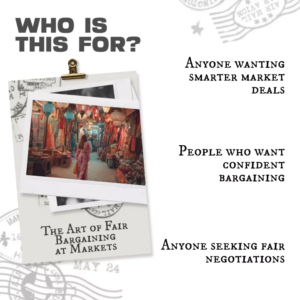The Art of Fair Bargaining at Markets | Ebook Guide for Confident, Fair & Ethical Negotiation | Learn bargaining at markets how to do it fairly
