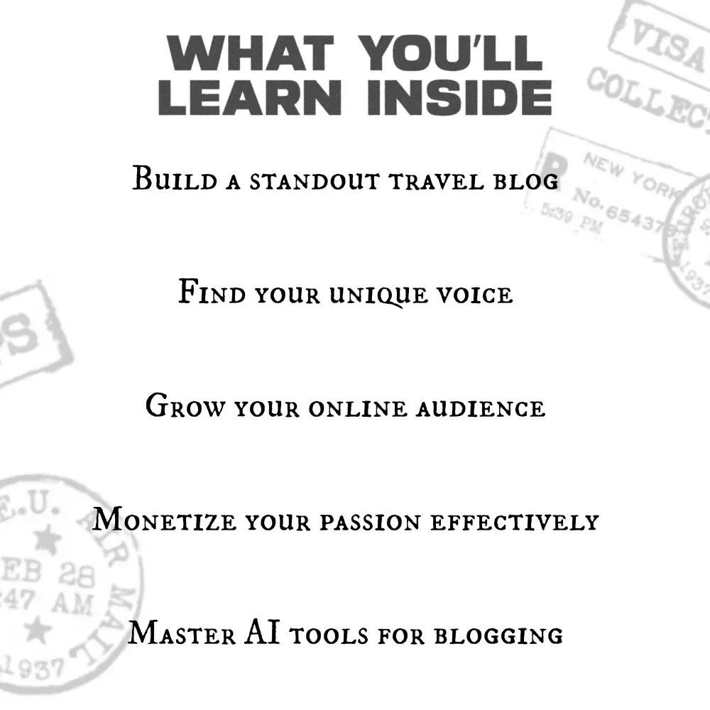 Wander & Write: Launch Your Travel Blog Today - How to Start a Travel Blog eBook