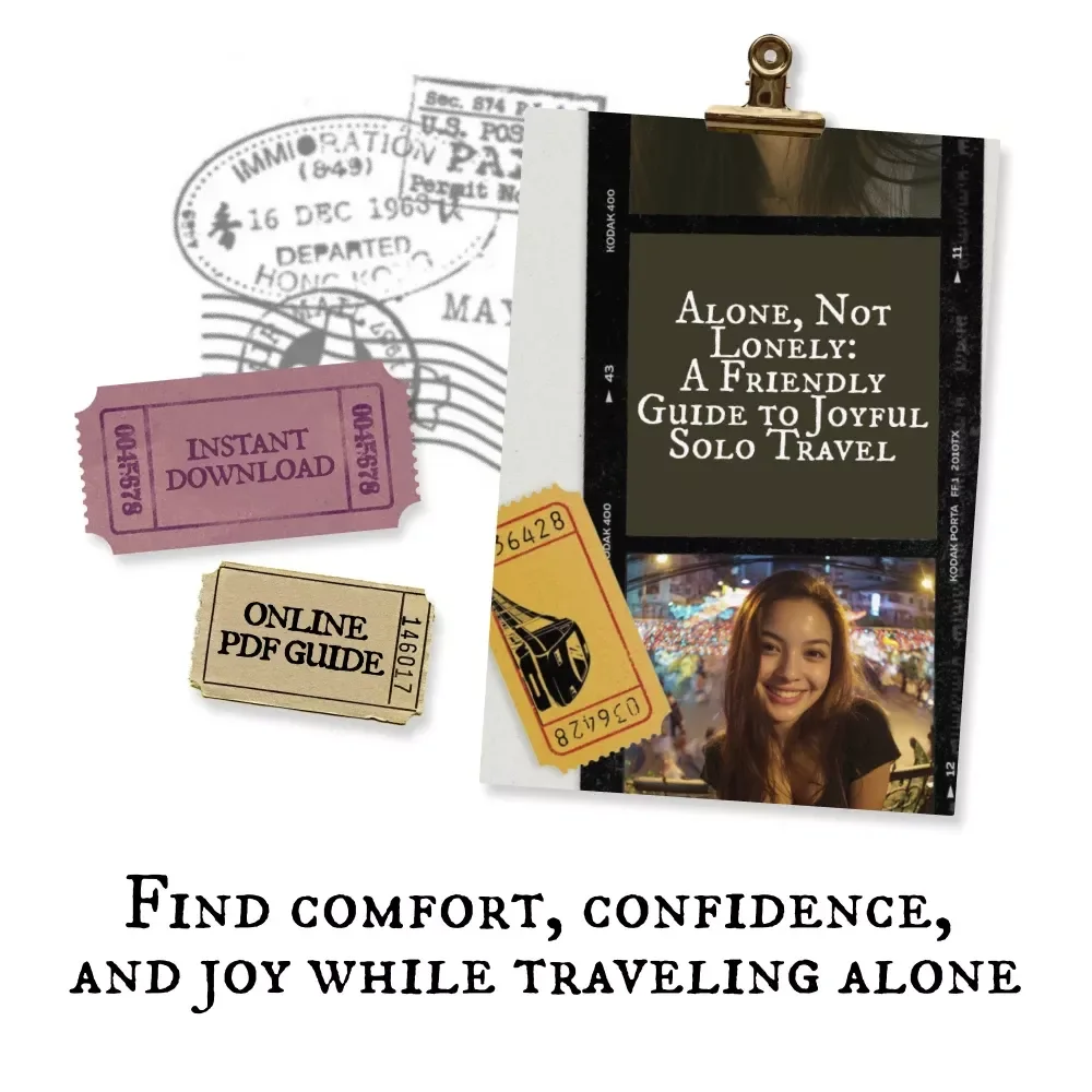 Alone, Not Lonely: A Friendly Guide to Joyful Solo Travel | eBook for Confident Explorers | Overcoming Loneliness on Solo Trips, Finding Connection & Self-Discovery