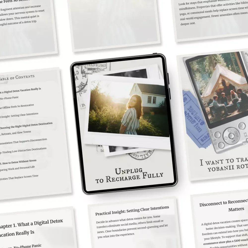 Unplug to Recharge Fully – Digital Detox Vacation Ideas Guide for Stress-Free Disconnection, Mindful Travel, and Restorative Breaks