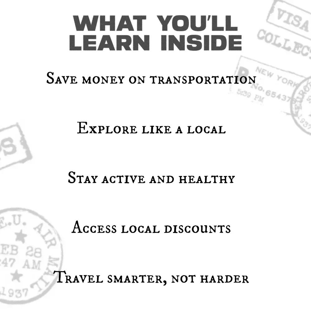 Cheap Ways to Get Around a New City - Travel Smart, Save Big Checklist