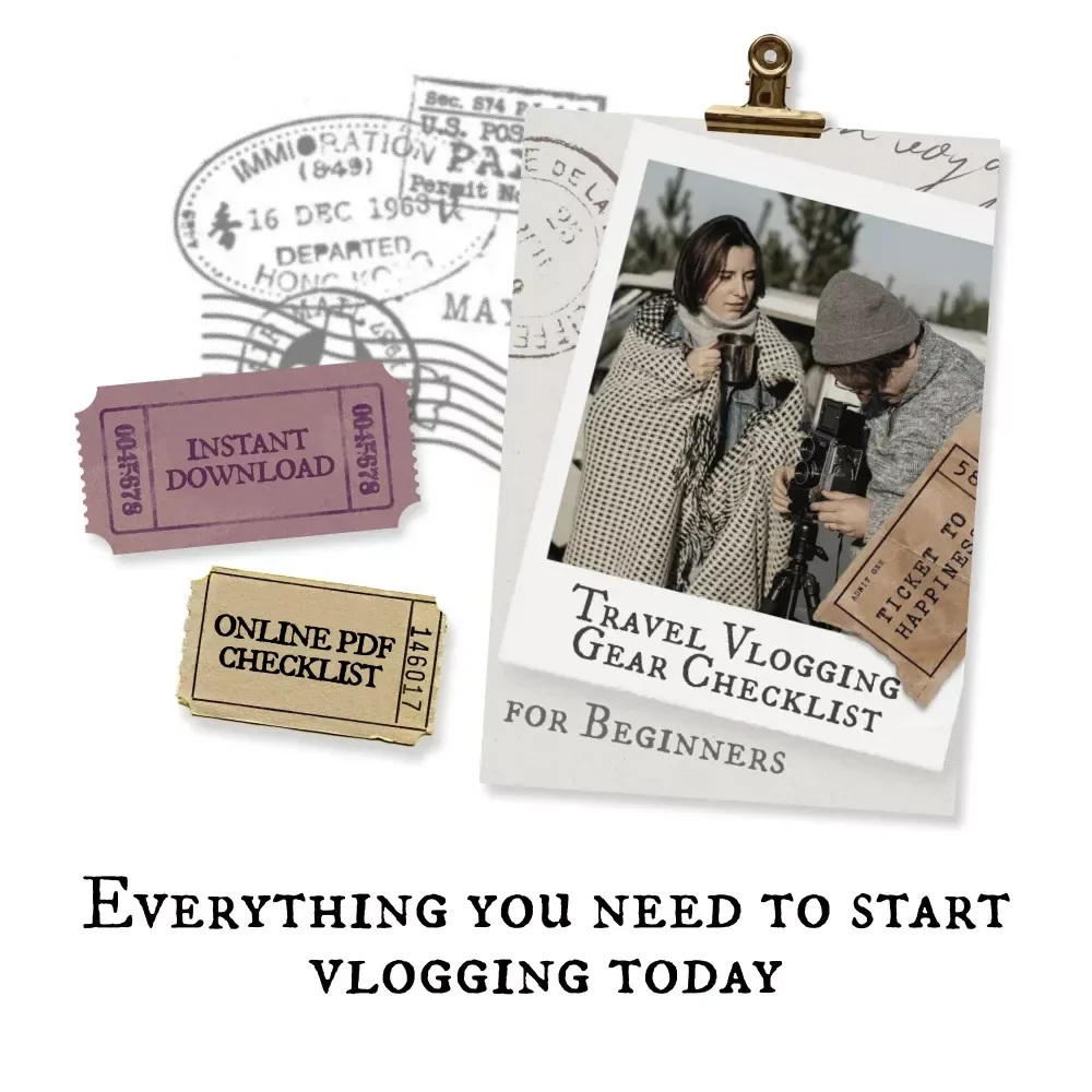 Travel Vlogging Gear Checklist for Beginners | Printable Digital Download | Essential Travel Vlogging Equipment for Beginners to Film, Edit, and Share Your Adventures