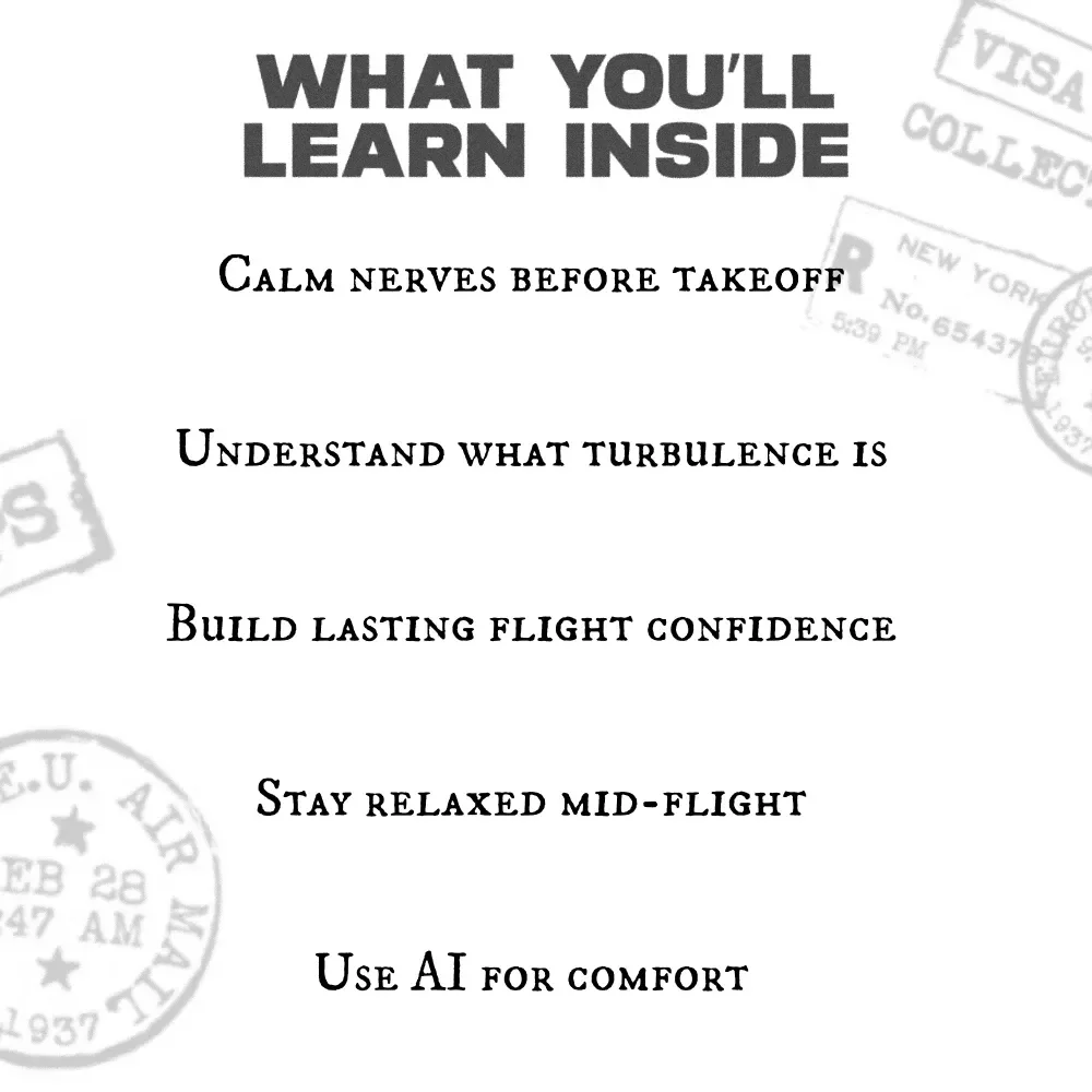 Managing Anxiety During Turbulence | eBook for Nervous Flyers | Calm Flight Strategies, Mindset Tools & Breathing Exercises for Managing Anxiety During Turbulence
