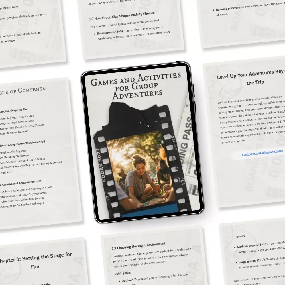 Games and Activities for Group Adventures Guide | Best Games & Activities for Group Trips
