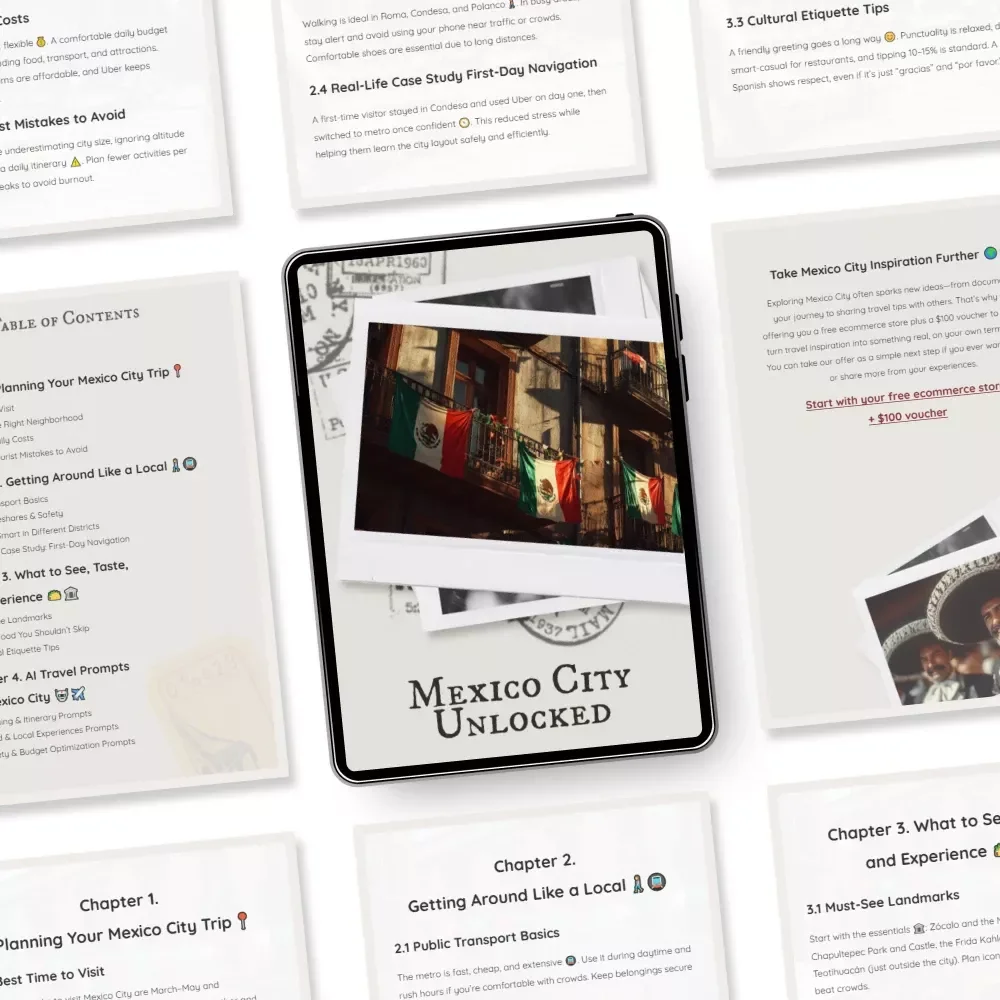 Mexico City Unlocked – A Smart Mexico City Travel Guide for Tourists | Digital City Guide for First-Time & Curious Travelers