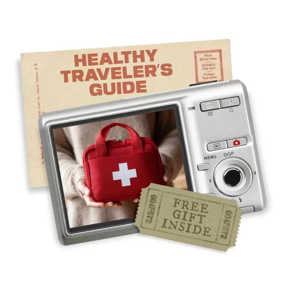 The Healthy Traveler’s Guide | Digital Wellness Guide for How to Stay Healthy When Traveling | Travel Health Tips, AI Prompts & Real-Life Case Studies
