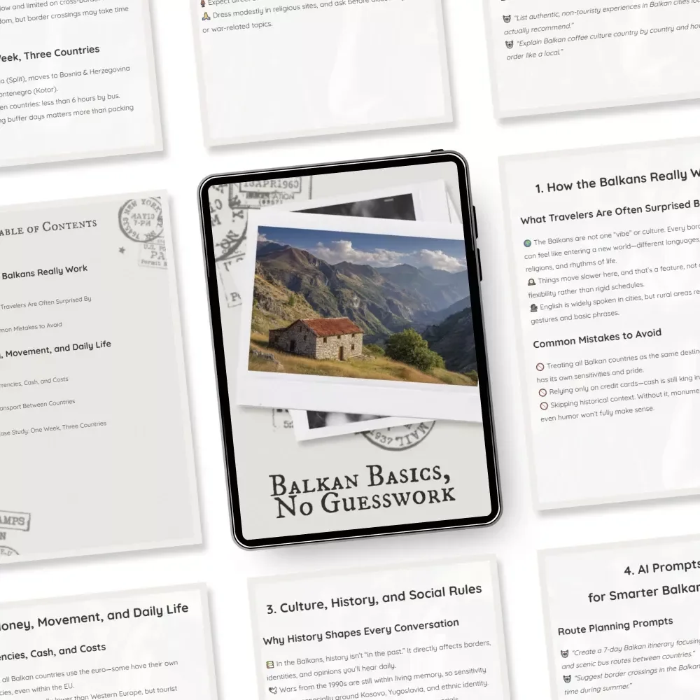 Balkan Basics, No Guesswork – Essential Balkans Travel Guide | What to Know Before You Go | Smart Planning, Culture, Money & Routes