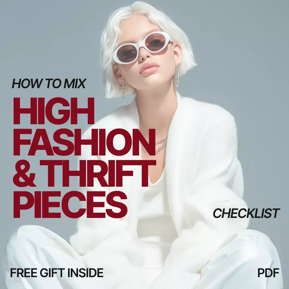 How to Mix High Fashion & Thrift Pieces Checklist | Fashion Guide for Curated Style