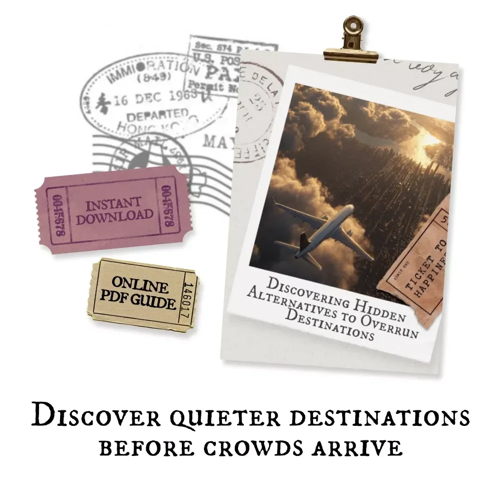 Hidden Alternatives to Overrun Destinations – eBook Guide on How to Find Overcrowded Destinations Alternatives for Crowd-Free Travel