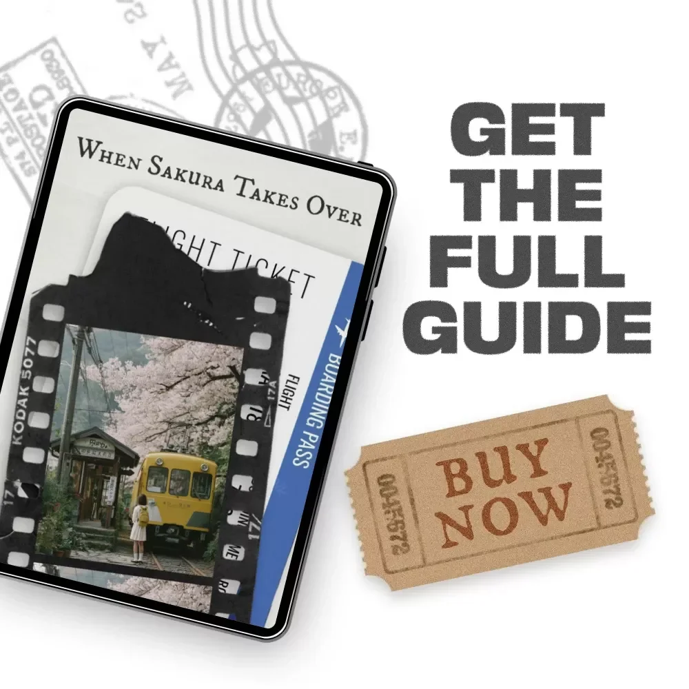 When Sakura Takes Over | Japan Cherry Blossom Season Travel Guide, Sakura Forecast Planner, AI Trip Planning Checklist, Digital Download