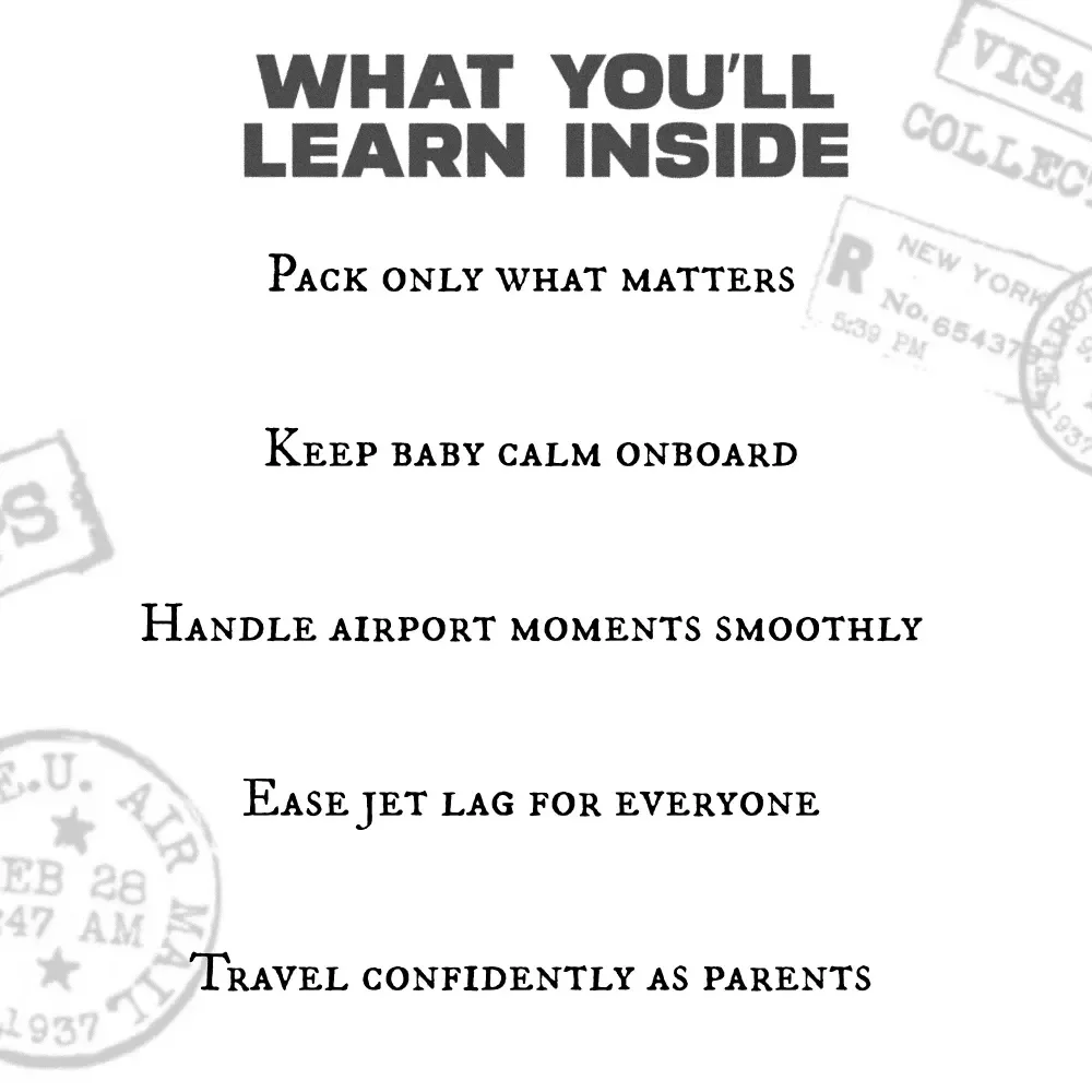 Airborne Adventures with Baby | Digital eBook Guide for Parents | Practical Tips on How to Fly with a Baby | Stress-Free Family Travel Made Simple