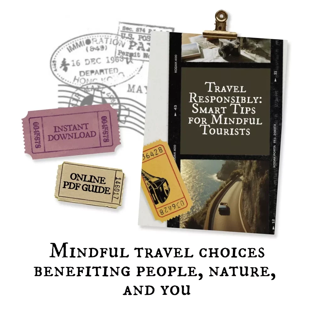 Travel Responsibly: Smart Tips for Mindful Tourists | Eco Travel eBook for Conscious Adventures | How to Be a More Responsible Tourist Guide