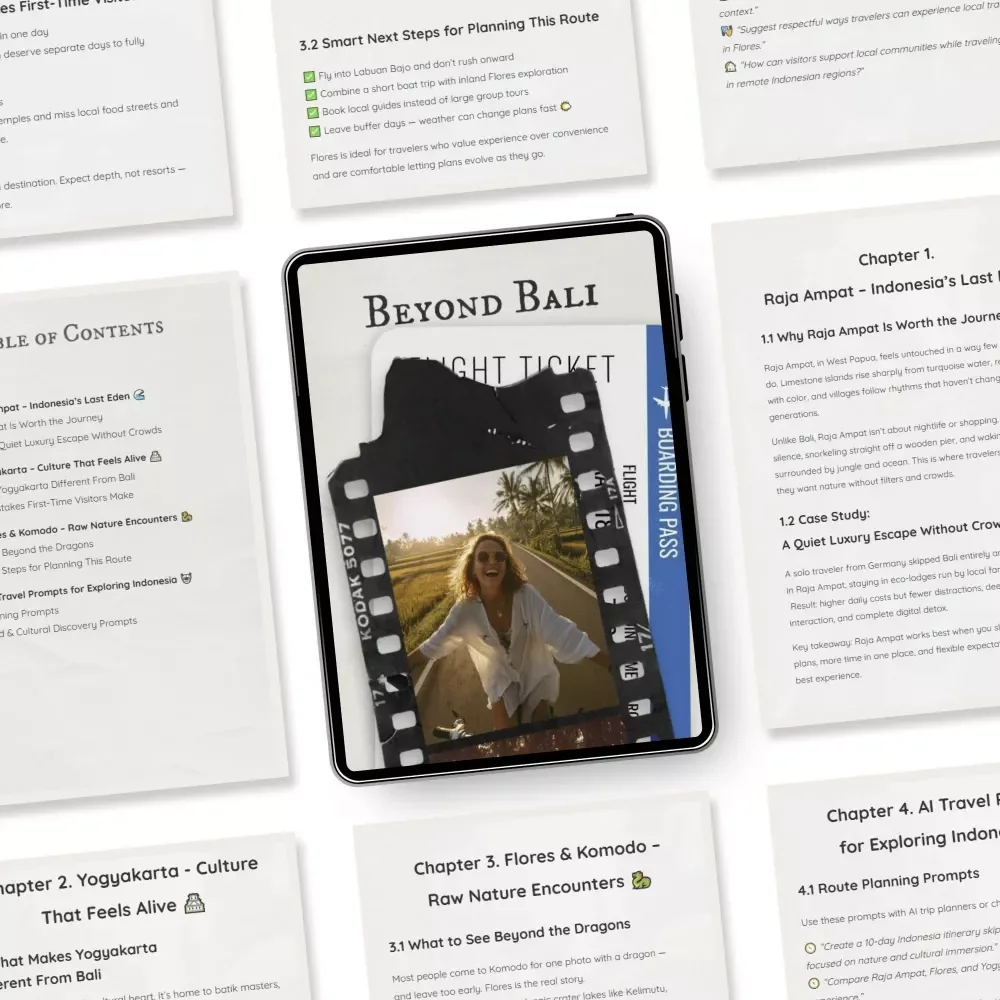 Beyond Bali | Digital Travel Guide to Hidden Indonesia | Discover Where to Go in Indonesia Beyond Bali for Culture, Nature, and Adventure