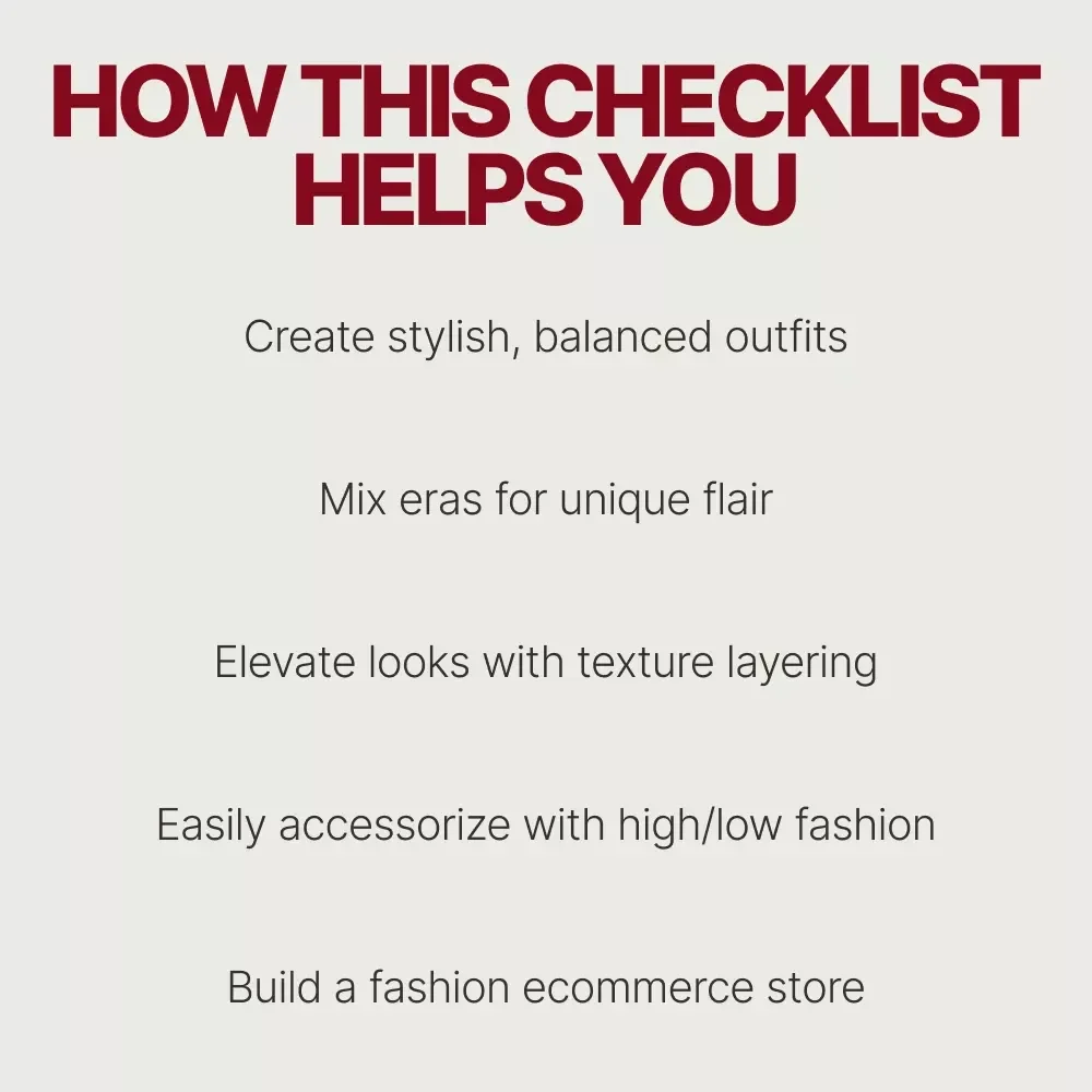 How to Mix High Fashion & Thrift Pieces Checklist | Fashion Guide for Curated Style