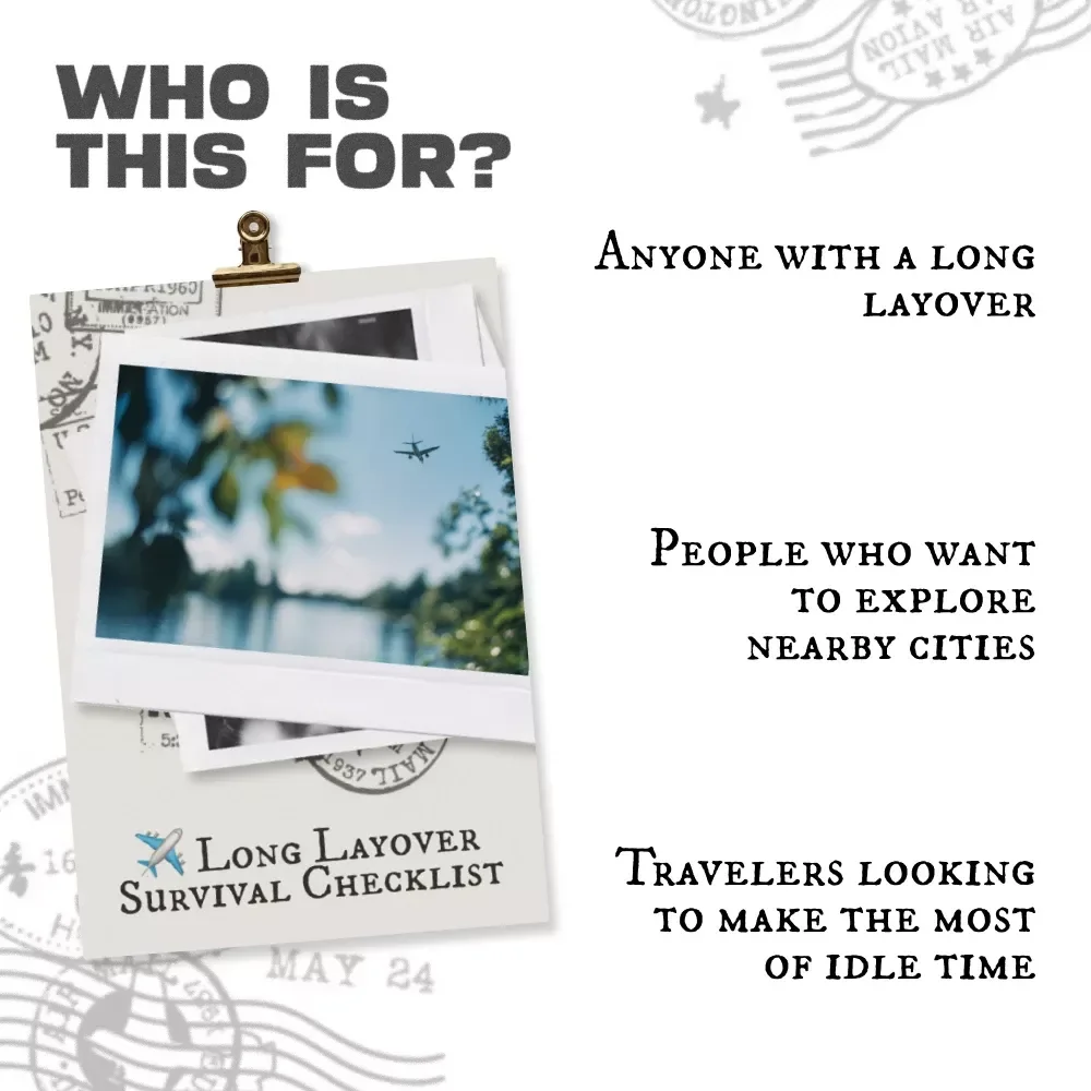 Long Layover Survival Checklist: What to Do During a Long Layover