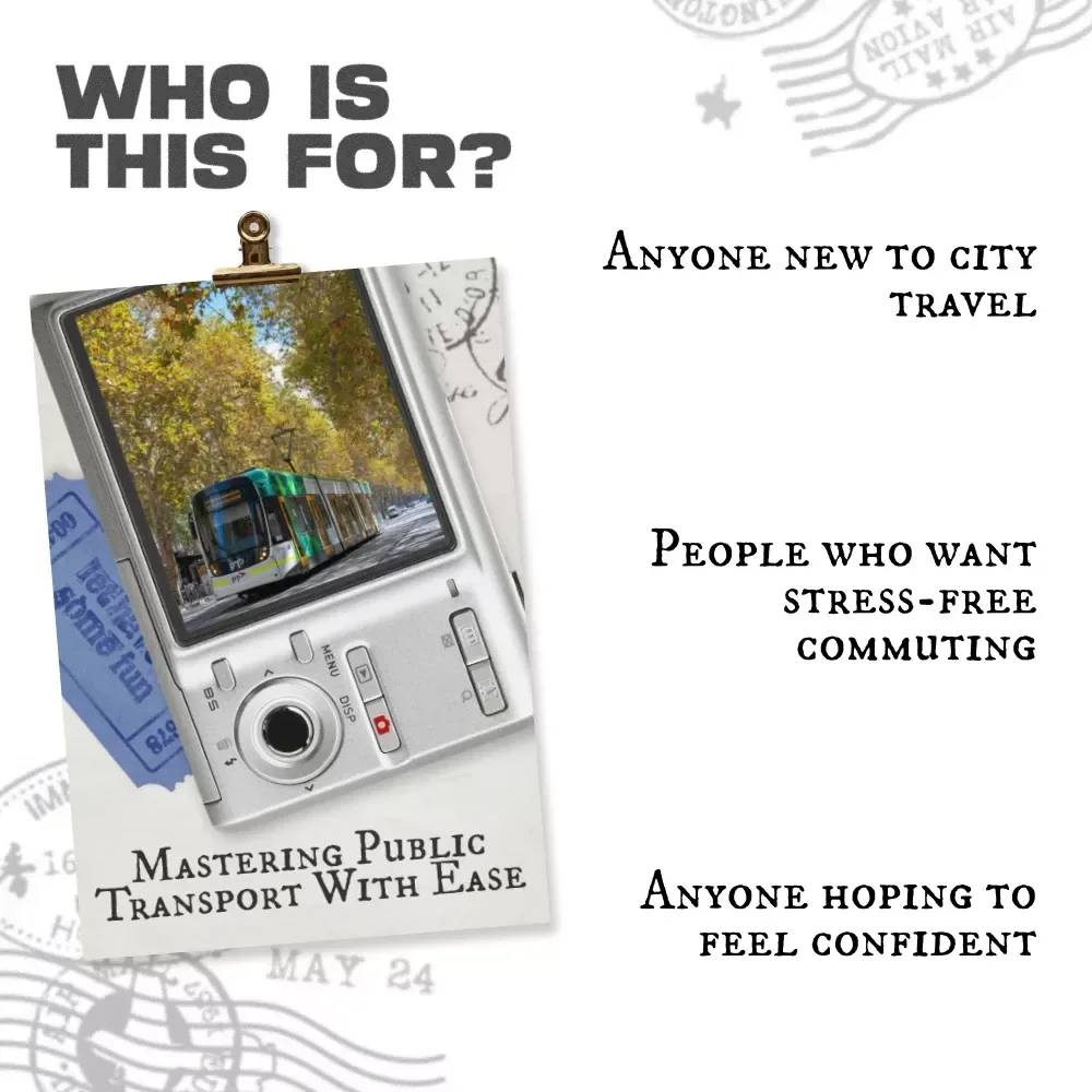 Mastering Public Transport With Ease Checklist | how to use public transport like a local | Travel Planning Guide for Confident City Navigation