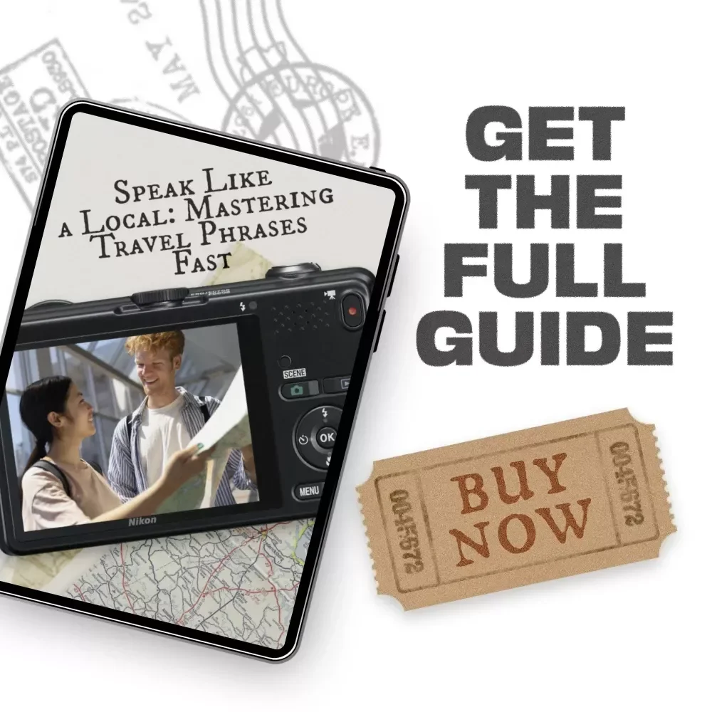 Speak Like a Local: Mastering Travel Phrases Fast | Digital eBook for Learning Basic Phrases in a New Language | Easy Travel Communication Guide for Confident Explorers