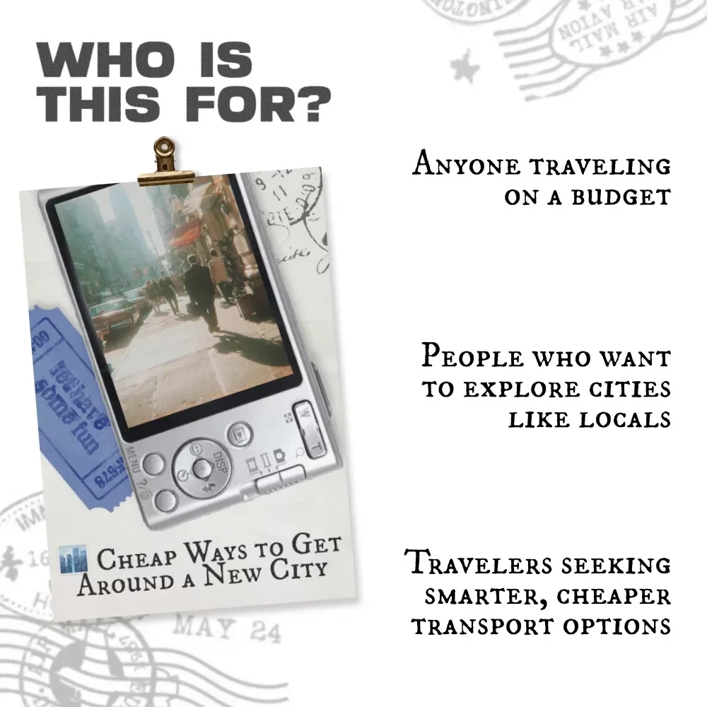 Cheap Ways to Get Around a New City - Travel Smart, Save Big Checklist