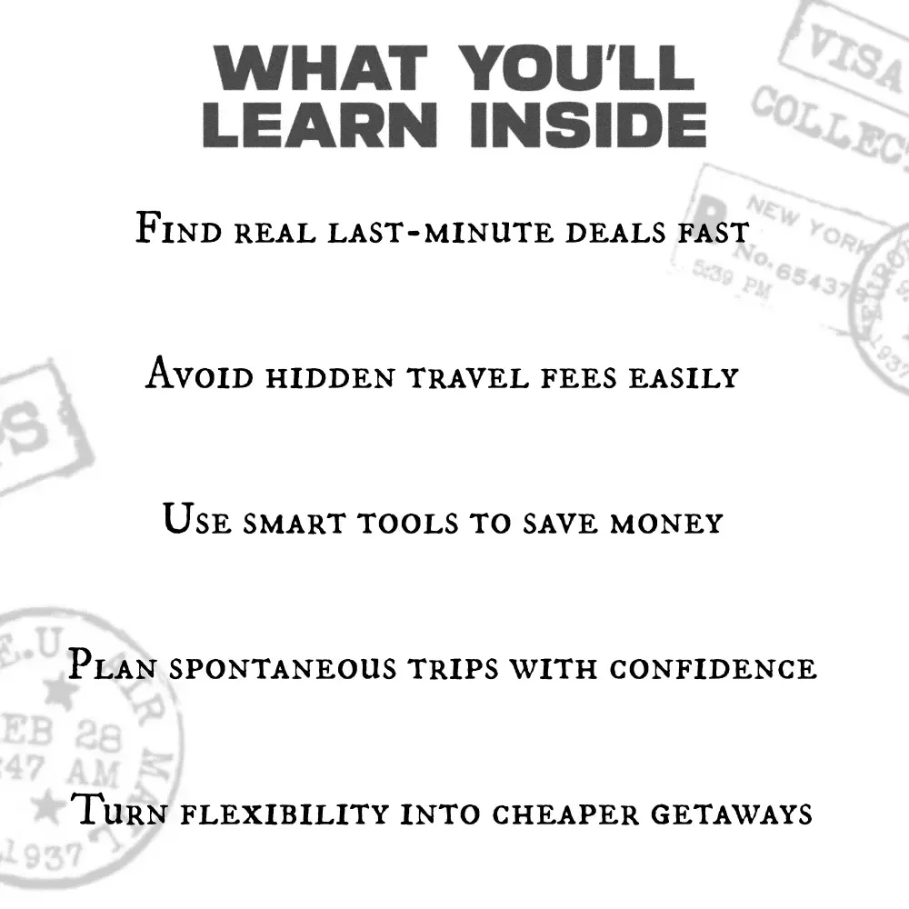 How to Snag Cheap Trips Without the Stress | Ultimate Digital Guide for Travelers | Learn How to Book Cheap Last Minute Trips and Save Big on Getaways