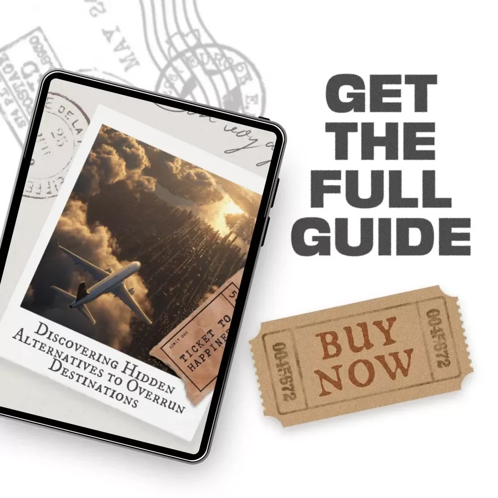 Hidden Alternatives to Overrun Destinations – eBook Guide on How to Find Overcrowded Destinations Alternatives for Crowd-Free Travel