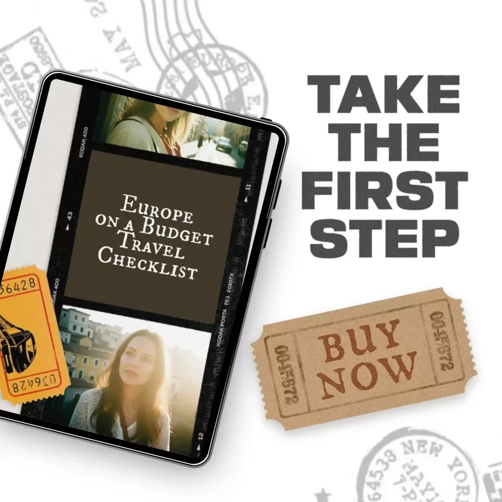 Europe on a Budget Travel Checklist – Ultimate Printable Guide for Smart Savings, Stress-Free Planning & europe on a budget travel tips