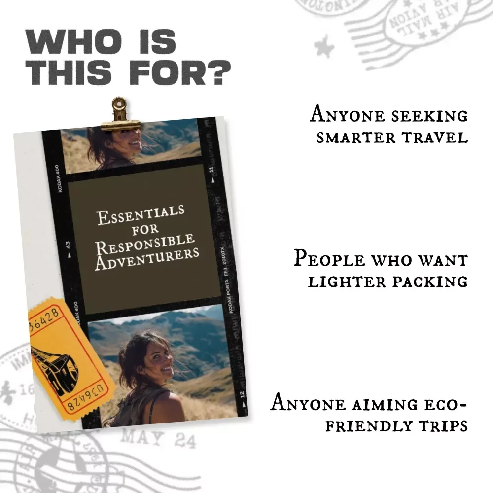 Essentials for Responsible Adventurers | Ebook Guide for packing essentials for responsible travel, Minimalist Packing Tips, Eco-Friendly Gear & Smart Travel Tools