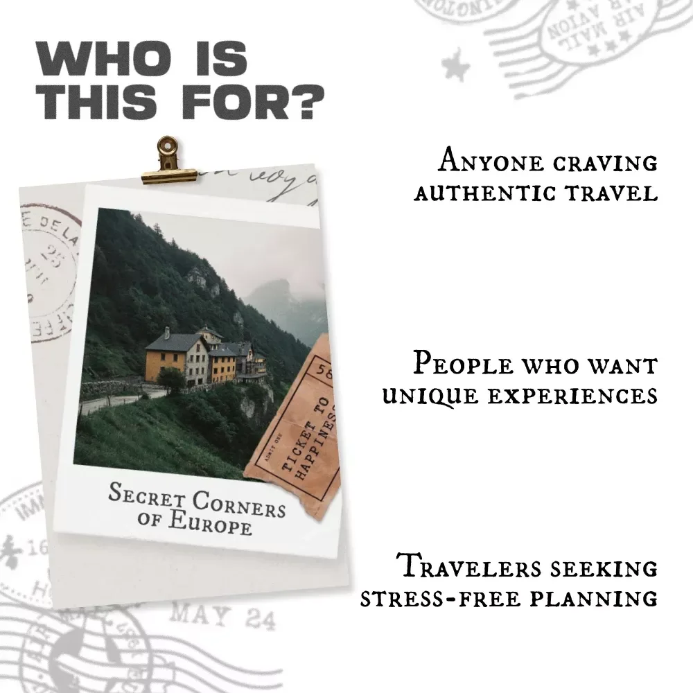 Secret Corners of Europe: Hidden Gems and Less Touristy Destinations Guide