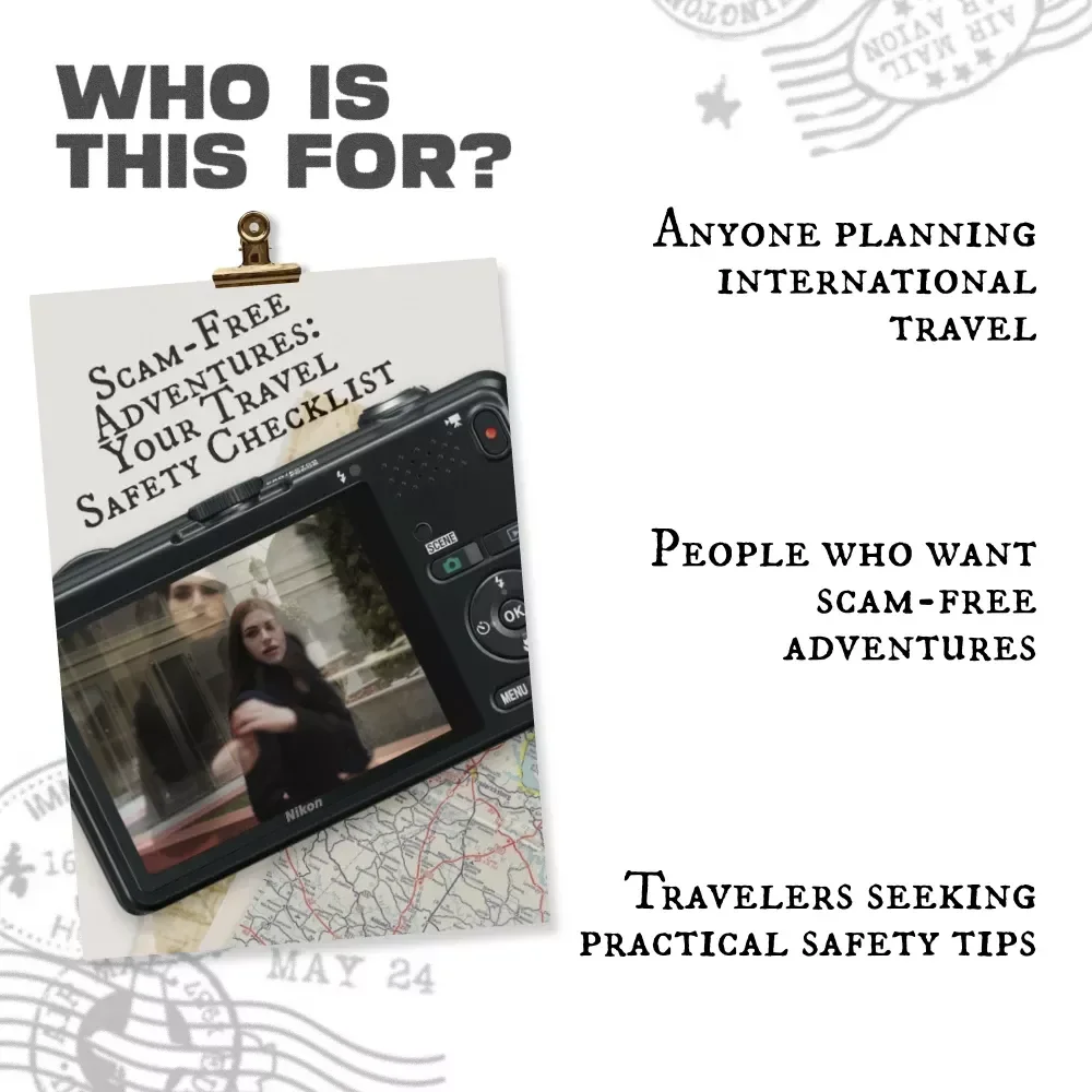 Scam-Free Adventures: Your Travel Safety Checklist – How to Avoid Tourist Scams in Popular Cities