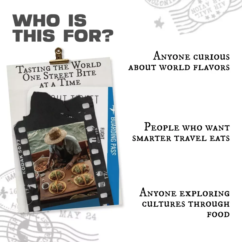 Tasting the World One Street Bite at a Time — Global Street Food Travel Guide | Best Street Food in Different Countries | Digital Download for Food Lovers & Travelers