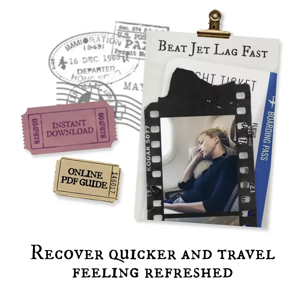 Beat Jet Lag Fast | Digital eBook on How to Avoid Jet Lag Quickly | Sleep, Energy, and Recovery Tips for Travelers