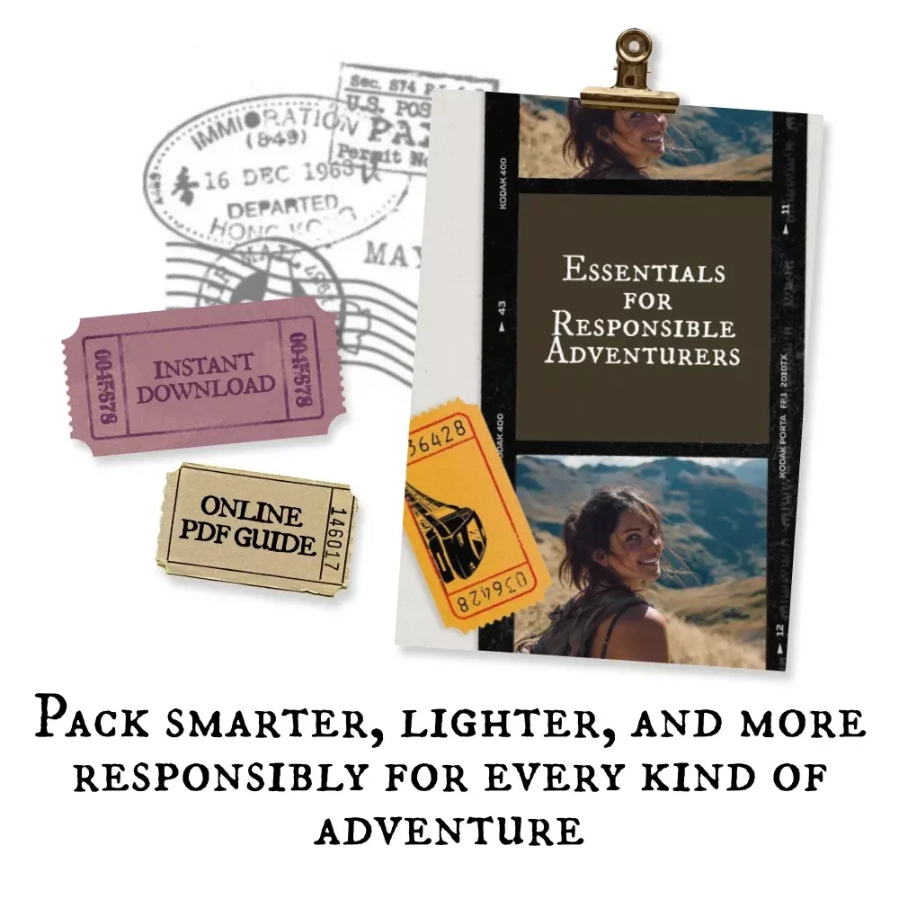 Essentials for Responsible Adventurers | Ebook Guide for packing essentials for responsible travel, Minimalist Packing Tips, Eco-Friendly Gear & Smart Travel Tools