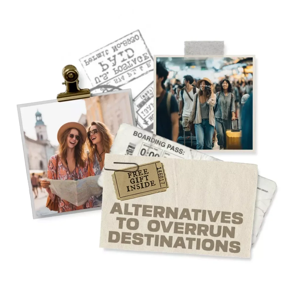 Hidden Alternatives to Overrun Destinations – eBook Guide on How to Find Overcrowded Destinations Alternatives for Crowd-Free Travel