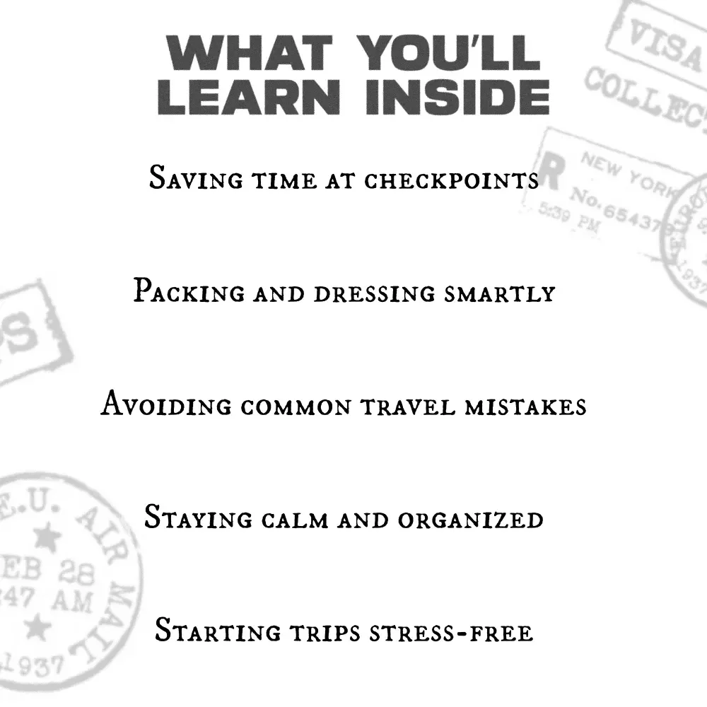 Breeze Through Airport Security Checklist | Printable Travel Checklist with Expert Tips on How to Get Through Airport Security Fast and Stress-Free