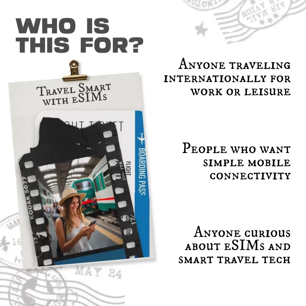 Travel Smart with eSIMs – Ultimate International Travel eSIM Guide, Digital Download eBook for Global Connectivity, eSIM Plans, Activation & Troubleshooting Checklist