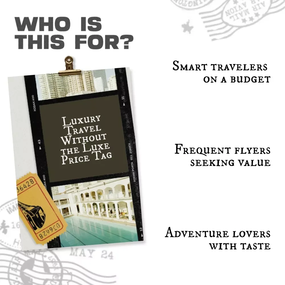 Luxury Travel Without the Luxe Price Tag | eBook Guide with Smart Luxury Travel on a Budget Tips, AI Tools, and Hidden High-End Travel Secrets