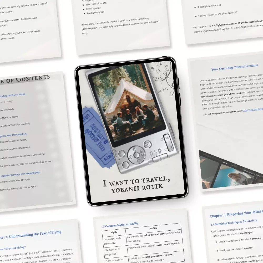 Cleared for Calm: Your Guide to Overcoming Fear of Flying - eBook to Manage Flight Anxiety with Effective Techniques