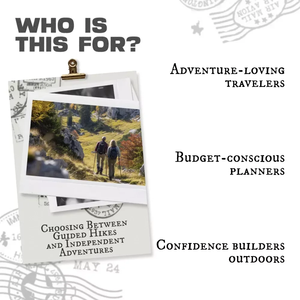 Choosing Between Guided Hikes and Independent Adventures | Ebook Guide to Hiking with a Guide vs Independently for Smart, Confident Outdoor Planning