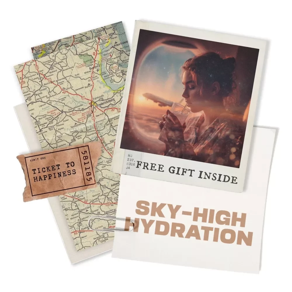 Sky-High Hydration Checklist | How to Stay Hydrated on a Plane | Printable Travel Wellness Checklist for Flights