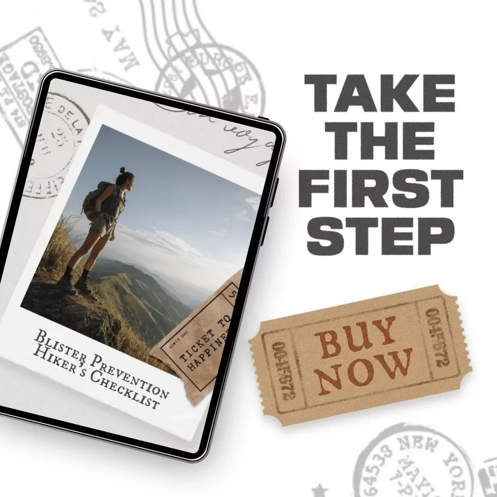Blister Prevention Hiker’s Checklist — Digital Download for Trail Comfort & Foot Care | Step-by-Step Guide on How to Prevent Blisters While Hiking | Essential Gear & AI Tips for Pain-Free Adventures