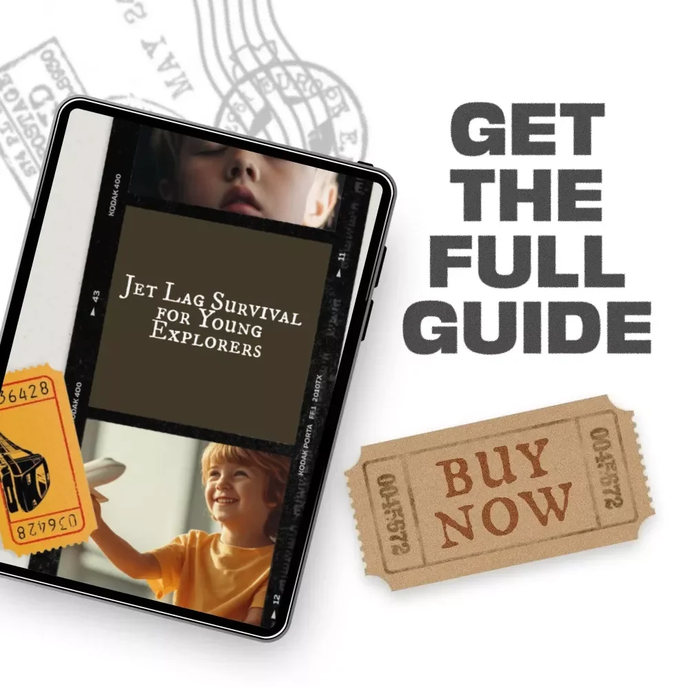 Jet Lag Survival for Young Explorers | Travel Parent Guide | Managing Jet Lag with Young Children | Family Travel eBook for Stress-Free Time Zone Transitions
